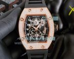 New Replica Richard Mille RM17-01 Automatic Skeleton Watch Rose Gold Diamond